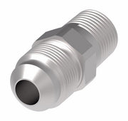43X4 by Danfoss | Male Ball Check Connector | 1/8" Male NPTF x 1/4" Male SAE 45° Flare| Steel