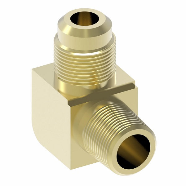 49X10 by Danfoss, Male Pipe/ SAE 45° Flare 90° Elbow Adapter, 1/2 Male  NPTF x 5/8 Male SAE 45° Flare