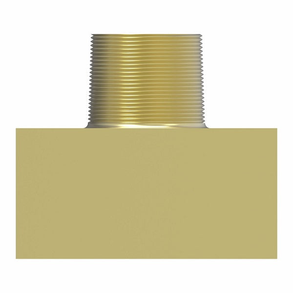 602X6 by Danfoss | Male Pipe/SAE Inverted Flare Branch Tee Adapter | 1/4" Male NPTF x 3/8" Female SAE Inverted Flare x 3/8" Female SAE Inverted Flare | Brass