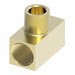 602X3 by Danfoss | Male Pipe/SAE Inverted Flare Branch Tee Adapter | 1/8" Male NPTF x 3/16" Female SAE Inverted Flare x 3/16" Female SAE Inverted Flare | Brass