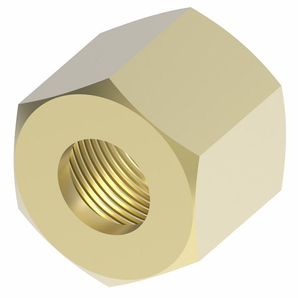 61X4 by Danfoss | Compression Fitting | Nut | 1/4" Tube OD | Brass