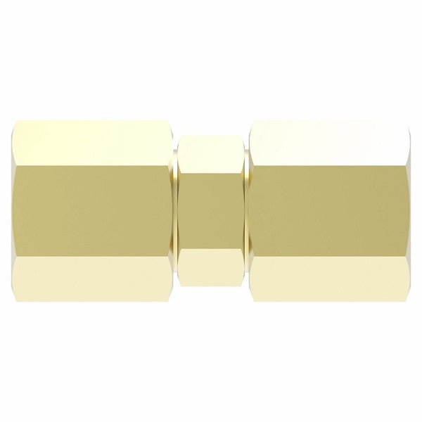 621X5 by Danfoss | SelfAlign Adapter | Union | 5/16" Tube OD x 5/16" Tube OD | Brass