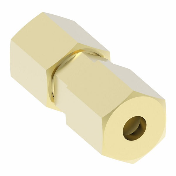 621X2 by Danfoss | SelfAlign Adapter | Union | 1/8" Tube OD x 1/8" Tube OD | Brass