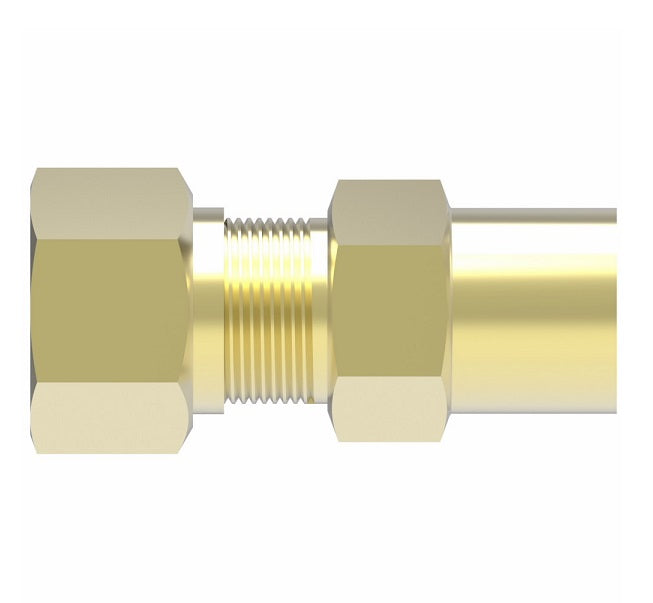 661X6X2 by Danfoss | SelfAlign Adapter | Female Connector | 3/8" Tube OD x 1/8" Female NPTF | Brass