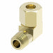 69X4X4 by Danfoss | Compression Fitting | Male Connector 90° Elbow | 1/4" Tube OD x 1/4" Male NPTF | Brass