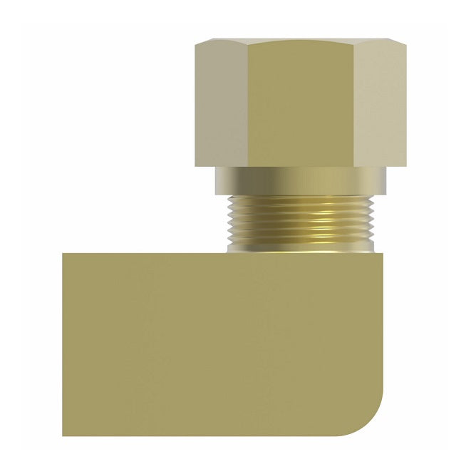 701X4 by Danfoss | SelfAlign Adapter | Female 90° Elbow | 1/4" Tube OD x 1/8" Female NPTF | Brass