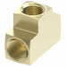 702X2 by Danfoss | Union Tee Adapter | 1/8" Female SAE Inverted Flare x 1/8" Female SAE Inverted Flare x 1/8" Female SAE Inverted Flare | Brass