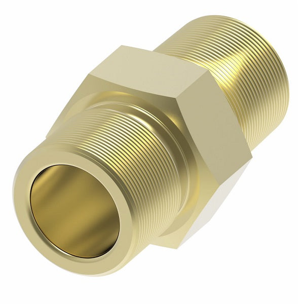 B63X6 by Danfoss | Compression Fitting | Male Ball Check Connector (Body Only) | 3/8" Tube OD x 1/4" Male NPTF | Brass