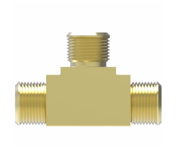 B64X4 by Danfoss | Compression Fitting | Union Tee (Body Only) | 1/4" Tube OD | Brass