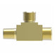 B71X4 by Danfoss | Compression Fitting | Male Pipe Run Tee (Body Only) | 1/4" Tube OD x 1/8" Male NPTF x 1/4" Tube OD | Brass