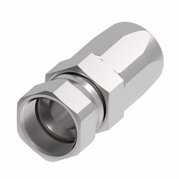 EJ5306-2020S by Danfoss | Female 37° JIC Swivel Field Attachable Fitting | FC800 EverCool | -20 Female 37° JIC Swivel x -20 Reusable Hose End | Steel