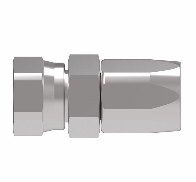 EJ5306-2424S by Danfoss | Female 37° JIC Swivel Field Attachable Fitting | FC800 EverCool | -24 Female 37° JIC Swivel x -24 Reusable Hose End | Steel