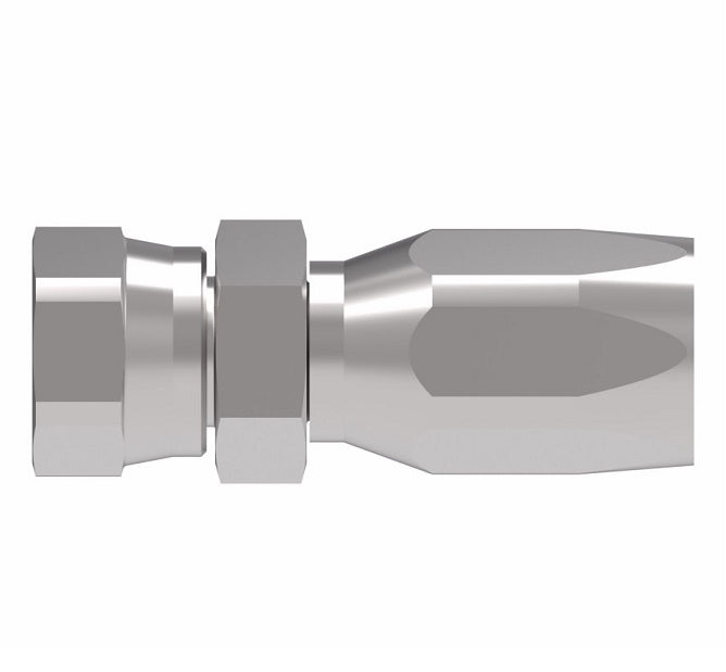 EJ5306-1212S by Danfoss | Female 37° JIC Swivel Field Attachable Fitting | FC800 EverCool | -12 Female 37° JIC Swivel x -12 Reusable Hose End | Steel