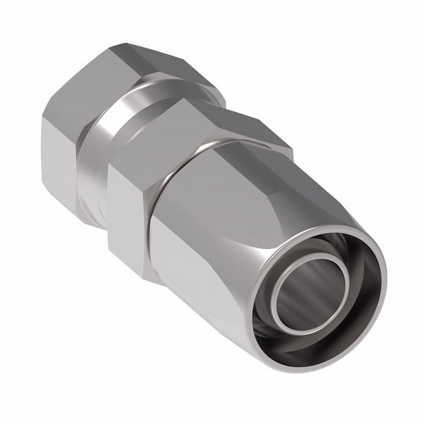 EJ5306-2424S by Danfoss | Female 37° JIC Swivel Field Attachable Fitting | FC800 EverCool | -24 Female 37° JIC Swivel x -24 Reusable Hose End | Steel
