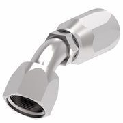 EJ5359-1212S by Danfoss | Female 37° JIC Swivel 45° Tube Elbow Field Attachable Fitting | FC800 EverCool | -12 Female 37° JIC Swivel x -12 Reusable Hose End | Steel