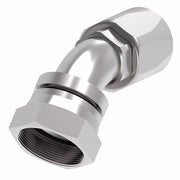 EJ5359-2020S by Danfoss | Female 37° JIC Swivel 45° Tube Elbow Field Attachable Fitting | FC800 EverCool | -20 Female 37° JIC Swivel x -20 Reusable Hose End | Steel