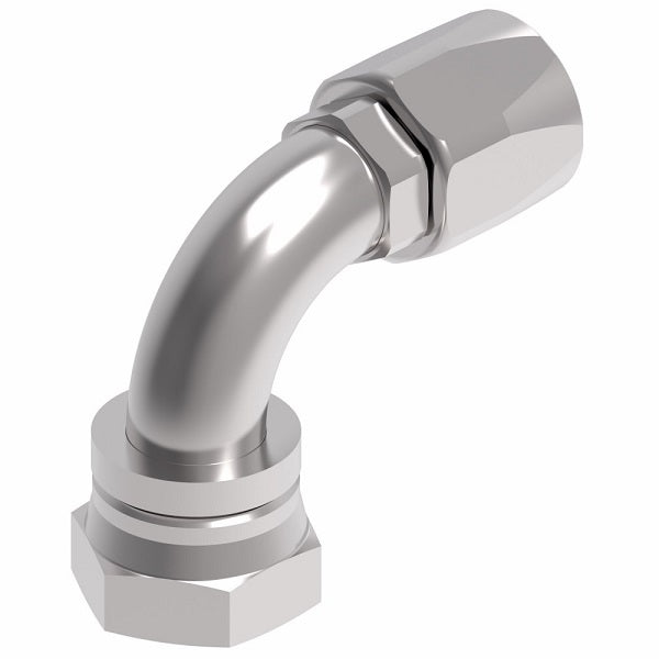 EJ5360-2020S by Danfoss | Female 37° JIC swivel 90° Tube Elbow Field Attachable Fitting | FC800 EverCool | -20 Female 37° JIC swivel x -20 Reusable Hose End | Steel