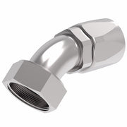 EJ5361-2424S by Danfoss | Female ORS Swivel 45° Tube Elbow Field Attachable Fitting | FC800 EverCool | -24 Female O-Ring Face Seal Swivel x -24 Reusable Hose End | Steel