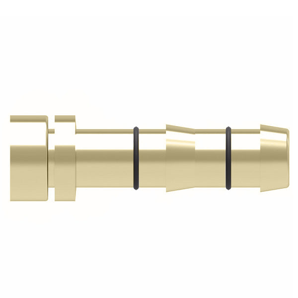 FF12262-0810B E-Z Clip System by Danfoss | Lifesaver Braze Nipple | A/C Refrigeration Fitting | -10 Hose Size | Brass