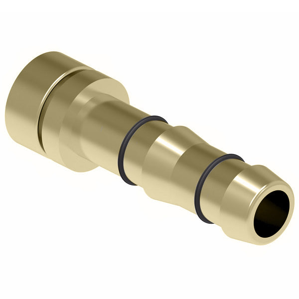 FF12262-0810B E-Z Clip System by Danfoss | Lifesaver Braze Nipple | A/C Refrigeration Fitting | -10 Hose Size | Brass