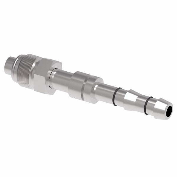 FJ3052-1216S E-Z Clip System by Danfoss | Male O-Ring (Short Pilot) | A/C Refrigeration Fitting | -12 Male O-Ring Short Pilot x -16 Hose Barb | Steel