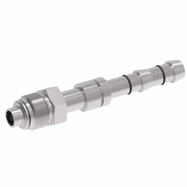 FJ3052-1012S E-Z Clip System by Danfoss | Male O-Ring (Short Pilot) | A/C Refrigeration Fitting | -10 Male O-Ring Short Pilot x -12 Hose Barb| Steel