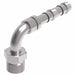 FJ3056-03-1010S E-Z Clip System by Danfoss | Male MIO (male insert O-Ring) 90° Elbow | A/C Refrigeration Fitting | -10 Male O-ring x -10 Hose Barb| Steel