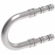 FJ3624-0808S E-Z Clip System by Danfoss | Splicer 180° Elbow | A/C Refrigeration Fitting | -08 Hose Barb x -08 Hose Barb | Steel