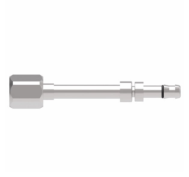 FJ3731-1212S E-Z Clip System by Danfoss | Female JIC 37° Flare | A/C Refrigeration Fitting | -12 Female JIC 37° Flare x -12 Hose Barb | Steel