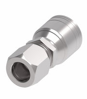 1AA6MT6 Ermeto by Danfoss | 7000 Series | Female Flareless Tube Rigid (MT) Crimp Fitting | -06 Female Flareless Tube Rigid x -06 Hose Barb | Steel