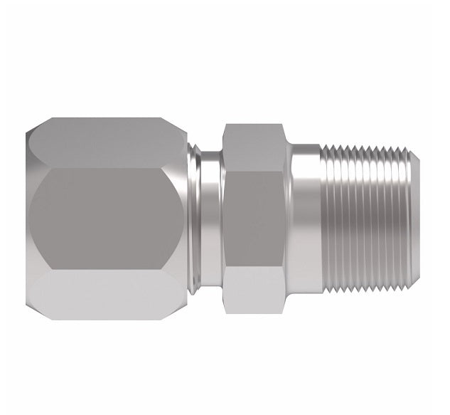 7205X20 Ermeto by Danfoss | 7000 Series | Male Connector | 1-1/4" Male NPTF x 1-1/4" Tube OD | Steel