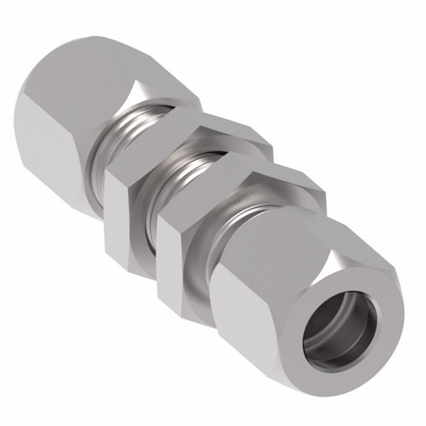 7325X16 Ermeto by Danfoss | 7000 Series | Bulkhead Union Adapter | 1" Tube x 1" Tube | Steel