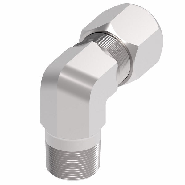 7405X6X6 Ermeto by Danfoss | 7000 Series | Male Pipe/Tube 90° Elbow Connector | 3/8" Male NPTF x 3/8" Tube OD | Steel