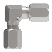 7505X6 Ermeto by Danfoss | 7000 Series | Tube Union 90° Elbow Connector | 3/8" Tube OD x 3/8" Tube OD | Steel