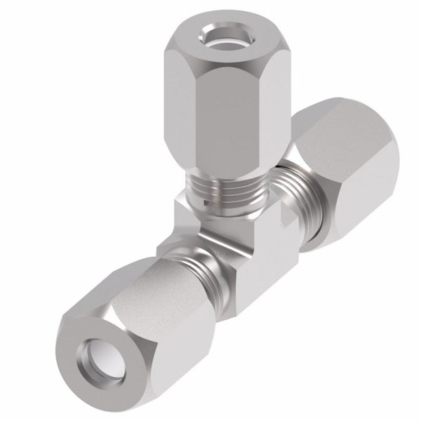 7705X4 Ermeto by Danfoss | 7000 Series | Union Tee | 1/4" Tube OD | Steel