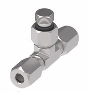 7715X6 Ermeto by Danfoss | 7000 Series | Male ORB Branch/Tube Tee | 3/8" Tube OD x 3/8" Tube OD x 3/8" Male O-Ring Boss | Steel