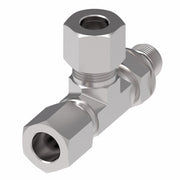 7716X6 Ermeto by Danfoss | 7000 Series | Straight Thread ORB Run/Tube Tee | 3/8" Male O-Ring Boss x 3/8" Tube OD x 3/8" Tube OD | Steel