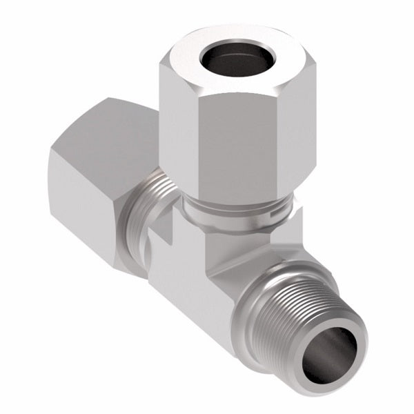 7755X10 Ermeto by Danfoss | 7000 Series | Male NPTF Run/Tube Tee | 5/8" Tube OD x 1/2" Male NPTF x 5/8" Tube OD | Steel