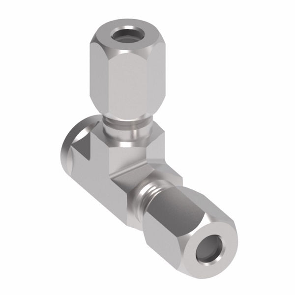 7805X6 Ermeto by Danfoss | 7000 Series | Female NPTF Run/Tube Tee | 3/8" Tube OD x 1/4" Female NPTF x 3/8" Tube OD | Steel