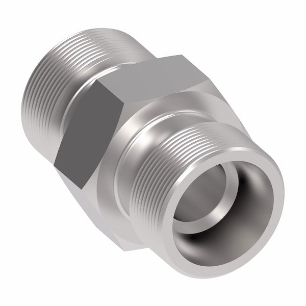 B7306X4 Ermeto by Danfoss | 7000 Series | Large Hex Union Adapter (Body Only) | 1/4" Tube x 1/4" Tube | Steel