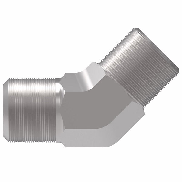 B7355X10 Ermeto by Danfoss | 7000 Series | Male 45° Elbow Connector (Body Only) | 1/2" Male Pipe x 5/8" Tube OD | Steel