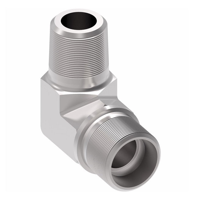 B7405X6 Ermeto by Danfoss | 7000 Series | Male Pipe/Tube 90° Elbow Connector (Body Only) | 1/4" Male NPTF x 3/8" Tube OD | Steel