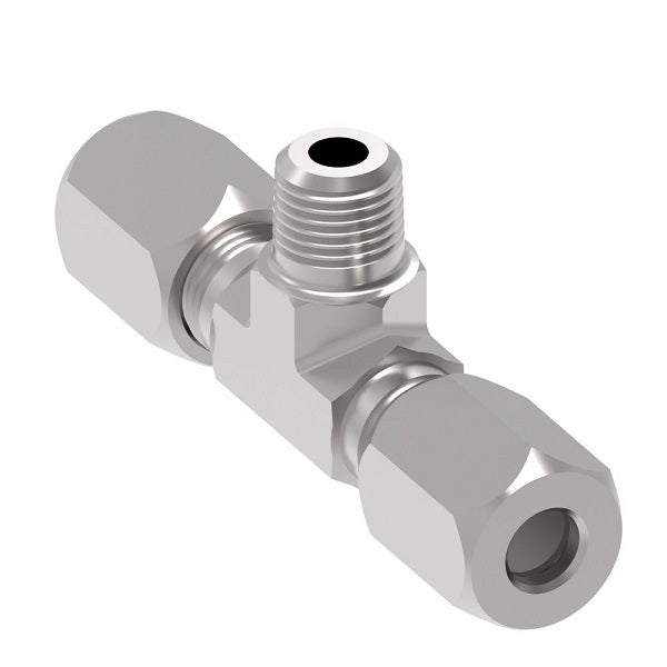 B7605X10 Ermeto by Danfoss | 7000 Series | Male Pipe Branch/Tube Tee (Body Only) | 5/8" Tube OD x 5/8" Tube OD x 1/2" Male NPTF | Steel