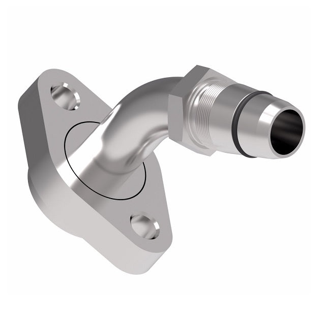 GA25127-20 by Danfoss | BOCK 45° Tube Elbow Field Attachable Fitting | FC800 EverCool | -20 Hose Size x -20 Tube Size | Steel