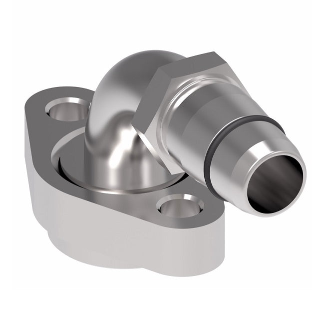 GA25128-16 by Danfoss | BOCK 90° Tube Elbow Field Attachable Fitting | FC800 EverCool | -16 Hose Size x -16 Tube Size | Steel