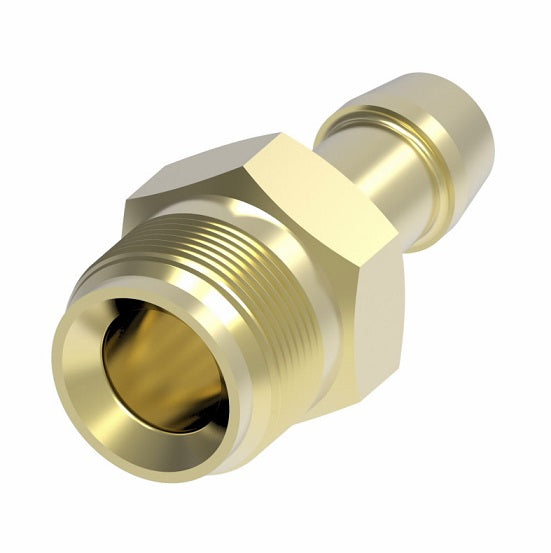 05705B-1598 Weatherhead by Danfoss | Inverted Male Connector Field Attachable Fitting | 057 'B' Series | -04 Male UNF x -05 Reusable Hose End | Brass