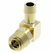 05706B-B65 Weatherhead by Danfoss | Inverted Male Swivel 90° Elbow Field Attachable Fitting | 057 'B' Series | 5/16" Male UNF x -06 Reusable Hose End | Brass