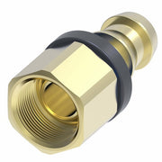 10006B-A06 Weatherhead by Danfoss | Female Inverted Rigid Field Attachable Push-On Fitting | 100 'B' Series Barb-Tite | -06 Female Inverted x -06 Push-On Hose Barb | Brass
