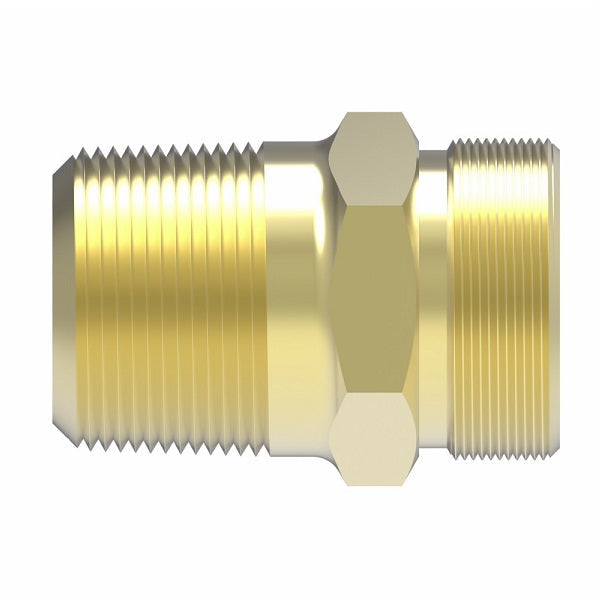 1390X6 Weatherhead by Danfoss | Adapter Field Attachable Fitting | 338 'B' Series DOT | 3/8" Male UNF x -04 Male NPTF | Brass