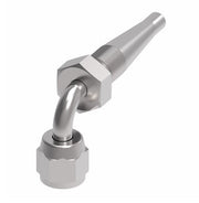185264-4S Weatherhead by Danfoss | Female 37° JIC Swivel Short Drop 90° Elbow Field Attachable Fitting for 1 & 2 Wire Braided Hose | Nipple Assembly | -04 Female 37° JIC Swivel x -04 Reusable Hose End | Steel